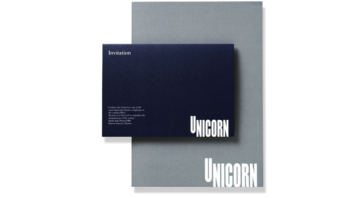 Unicorn Theatre - Invitations and promotional literature